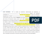 Acta Notarial de Notificación