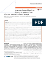 Investigating Molecular Basis of Lambda-Cyhalothrin Resistance in An Anopheles Funestus Population From Senegal