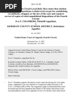 Eva F. Chambers v. Kershaw County School District, 106 F.3d 389, 4th Cir. (1997)