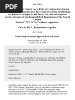 Steven C. Wilson v. Charles Hill, 89 F.3d 831, 4th Cir. (1996)