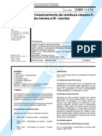 NBR 11174 de 1989 - Armazenamento de Resíduos Inertes