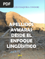 Apellidos Aymaras Desde El Enfoque Linguístico