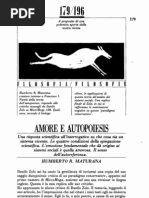 H. R. Maturana - Amore e Autopoiesis