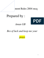 Procurement Rules 2004 Mcqs PDF