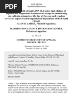 Alan R. Large v. Washington County Detention Center, 915 F.2d 1564, 4th Cir. (1990)