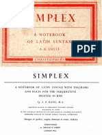 Simplex: A Notebook of Latin Syntax