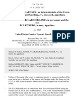 Mrs. Valerie Jean Gardner, as Administratrix of the Estate of Robert Edward Gardner, Jr., Deceased v. National Bulk Carriers, Inc., in Personam and the S.S. Bulkcrude, in Rem, 310 F.2d 284, 4th Cir. (1963)