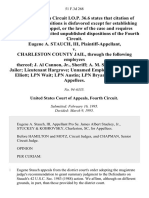 Eugene A. Stauch, III v. Charleston County Jail, Through the Following Employees Thereof J. Al Cannon, Jr., Sheriff A. M. Sprague, Chief Jailer Lieutenant Hargrove Unnamed Employee Head Nurse Elliott Lpn Wait Lpn Austin Lpn Bryant, 51 F.3d 268, 4th Cir. (1995)