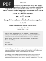 Abul A. Ali v. Bih J. Jeng v. George P. Ferreri Daniel J. Meszler, 86 F.3d 1148, 4th Cir. (1996)