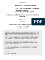 Aris Mardirossian v. The Paul Revere Life Insurance Company, Aris Mardirossian v. The Paul Revere Life Insurance Company, 286 F.3d 733, 4th Cir. (2002)