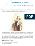 Novena de Nossa Senhora Do Carmo