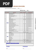 Formulario Control de Limpieza C. Control