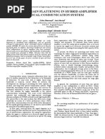 ConfereA SURVEY ON GAIN FLATTENING IN HYBRID AMPLIFIER IN OPTICAL COMMUNICATION SYSTEMnce