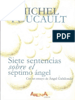 Foucault Michel Siete Sentencias Sobre El Séptimo Ángel 2nd Edition 2002