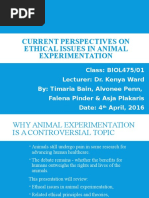 Bioethics Animal Paper Presentation