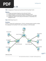 N4. VLAN & Inter VLAN Step-By-Step Routing Configuration