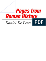 Two Pages From Roman History: Daniel de Leon