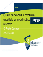 Quality Frameworks