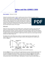 Optimizing Arduino and The AD9851 DDS Signal Generator