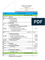 Training Matrix For ICT and TLE Teachers