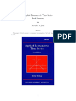 Summary Applied Econometric Time Series