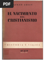 Loisy Alfred - El Nacimiento Del Cristianismo PDF