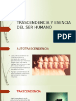 Trascendencia y Esencia Del Ser Humano