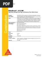 Sika PDS - E - SikaGrout - 212 HP PDF