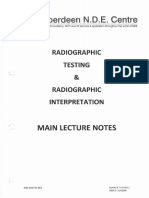 RT&Radiographic Interpretation Notes