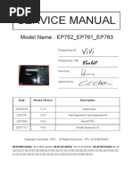 Optoma EP752 - EP761 - EP763 V4.0 EP761 Service Manual PDF