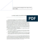 Basil Bernstein, La Clase Social y La Práctica Pedagógica