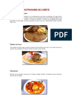 Gastronomía de Cañete