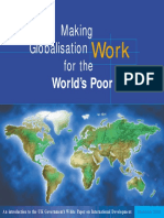 Making Globalisation Work 4 World Poor by Dept For International Development (DFID)