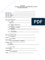 Contoh Outline Profil Permukiman Dan Permukiman Kumuh Kelurahan