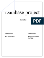 Database Project: Securitas