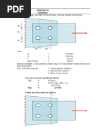 Tutorial - 1 Solution 1.a: 1) Gross Section Yielding Failure