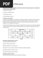 Four Main Types of Plant Layout