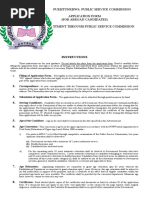 Khyber Pukhtunkhwa Public Service Commission Application Form (For Abroad Candidates) For Recruitment Through Public Service Commission