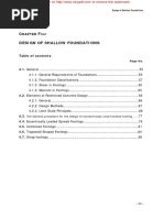 Foundation Engineering-I Design of Shall