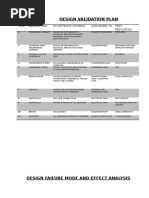 Design Validation Plan