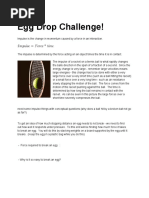 Egg Drop Challenge!