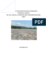 Memoria Descriptiva Cantera El Arenal PDF