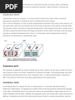 Construction Joints:: Expansion Joint