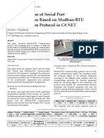 Implementation of Serial Port Communication Based On Modbus-RTU Communication Protocol in C#