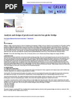 Analysis and Design of Prestressed Concrete Box Girder Bridge