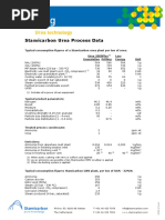 Stamicarbon Urea Process Data: 1) Includes All E-Power Driven Equipment