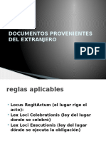 Documentos Provenientes Del Extranjero