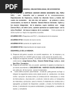 Acta de Junta General Obligatoria Anual de Accionistas