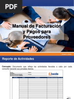 Manual de Proceso para Facturacion y Pagos para Proveedores PDF