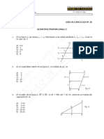 623-MAT 28-E Guía Ejercicios, Geometría Proporcional II - WEB